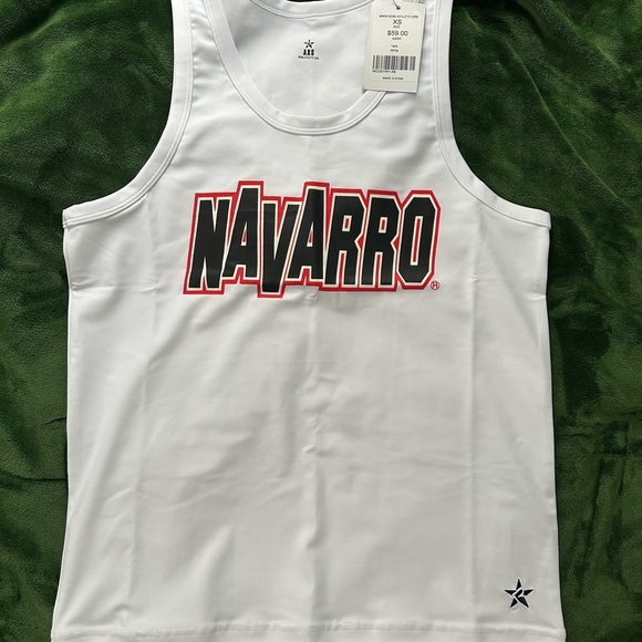 Rebel Athletic Tops - Navarro White Tank Top